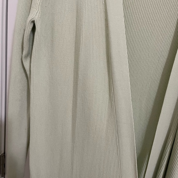 Zara Women's Light Cream/green Sweater cardigan - Picture 5 of 5